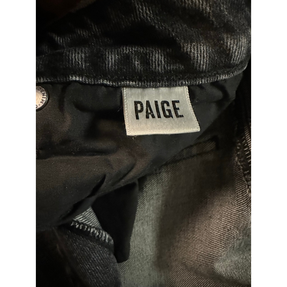 Women's PAIGE Noella Straight Leg Jeans in Black, Size 29 (33x28) - Picture 10 of 10